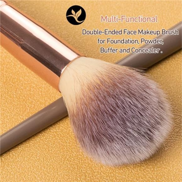 Foundation Makeup Brush, Double-ended Angled/Round Top Contour Makeup Brush - Picture 5 of 8